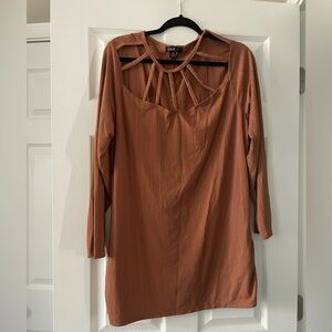 Fall Cutout Blouse